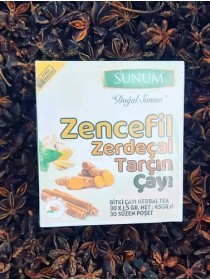 Sunum Zencefil Zerdecal Tarcın Çayı 30 Süzen